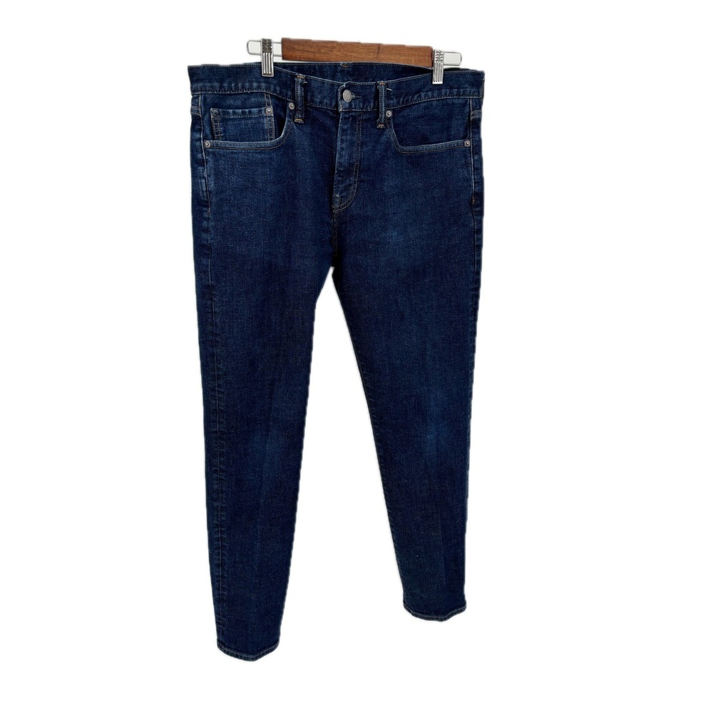 Gap Slim Fit Mens Jeans 34x30 Dark Wash Blue Denim Stretch 5-Pocket Classic